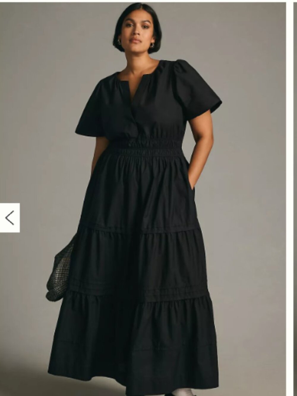 Anthropologie Somerset Maxi Black - Like New